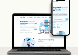 mitcloud - mockup strony internetowej