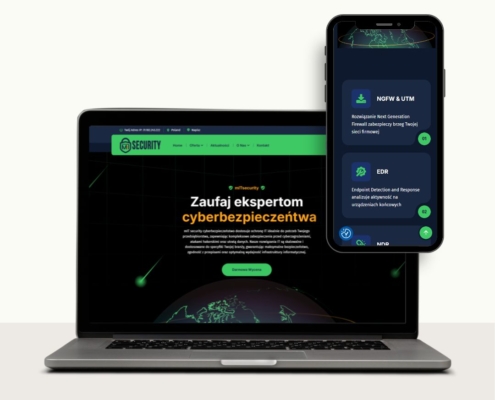 mitsecurity - mockup strony internetowej